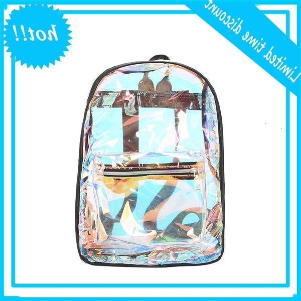 

transparent laser 2020 new summer simple outdoor fashion backpack high school students schoolbag