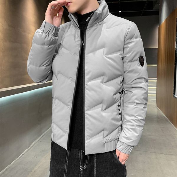 

winter 2021 new men's wear korean youth fashion leisure down warm et, Black