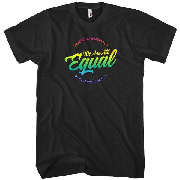 

спорт мы все равны радуга тенниска равенство прав человека lgbt любовь 2019 новый дизайн с коротким рукавом мода streetwear ретро футболки