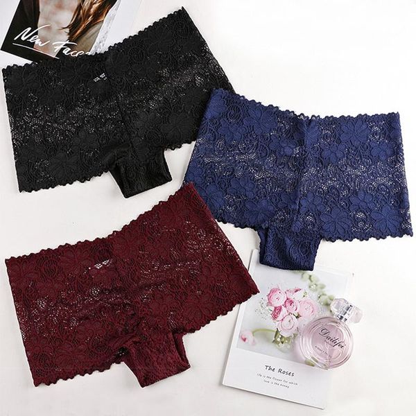 

luxury lace panties for women seamless underwear lingerie hip up panties mid-rise tempting boyshort female underpants #f, Black;pink