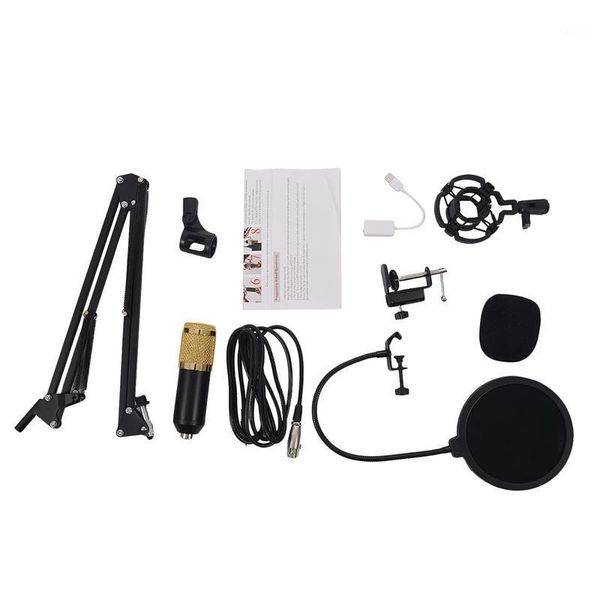 

bm800 condenser microphone kit studio suspension boom scissor arm sound card1