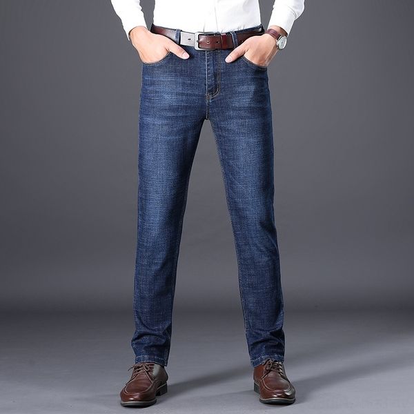 

bs9g3 men's young of new jeans fashion jeans business gentlemen casual loose and versatile korean and pants middle-aged autumn 2020 51v, Blue