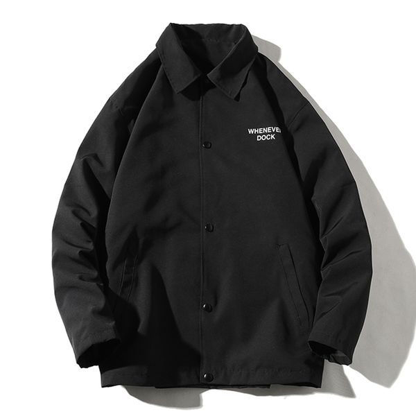 

2021 new bomber jacket men casual lapel jackets mens fashion printed pattern coat streetwear loose clothes male plus size, Black;brown