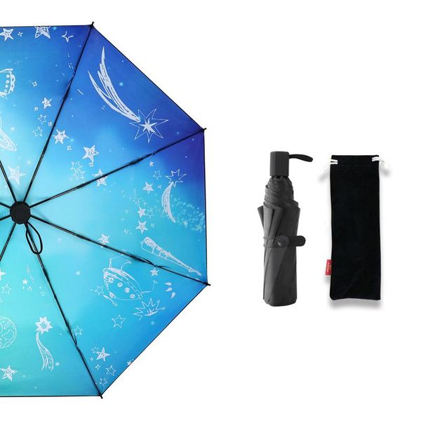 

the stars umbrella folding umbrella uv protection parasol windproof sunny or rainy woman umbrella mini pocket bbywcl bwkf