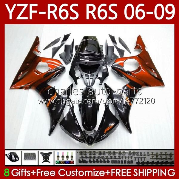 MOTO-Verkleidungen für Yamaha YZF-R6S YZF R6 S 600 CC YZF600 2006–2009 Karosserie 96Nr