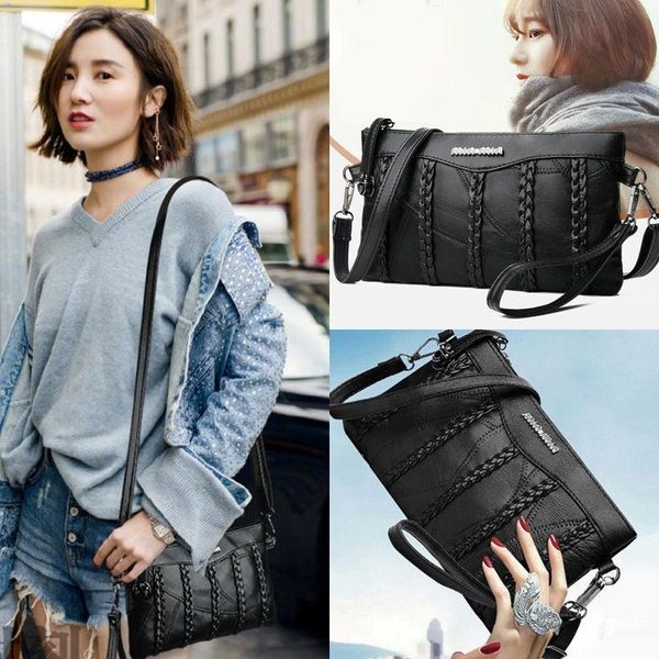 

shoulder bags embroidery thread small genuine leather crossbody for women 2021 trend hand bag women's trending handbags
