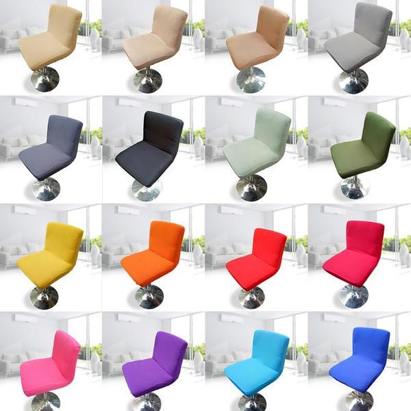 

spandex stretchy home dining chair low back short chair seat cover slipcover