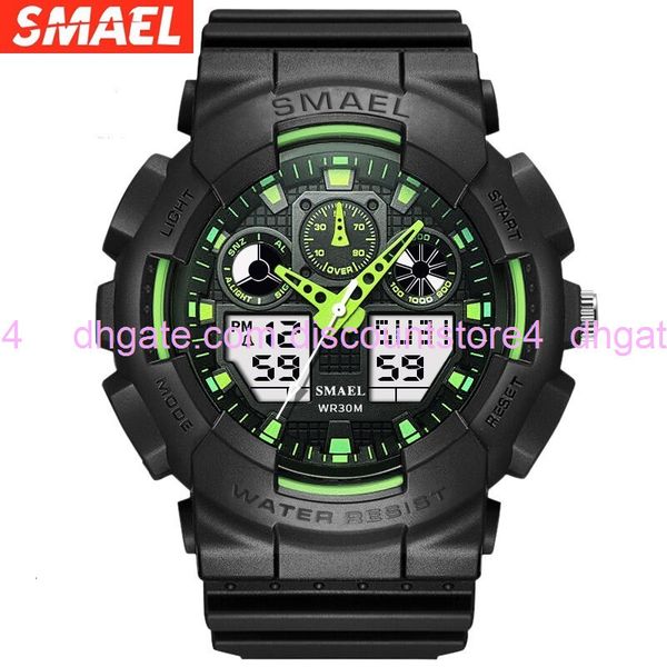

smer new watch fashion student sports multifunctional electronic watch lovers popular men's waterproof, Silver