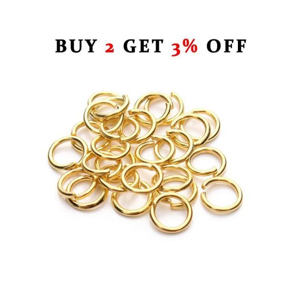 

200pcs diy jewelry findings open single loops jump rings & split ring for jewelry making open jump rings connectors w jllriy