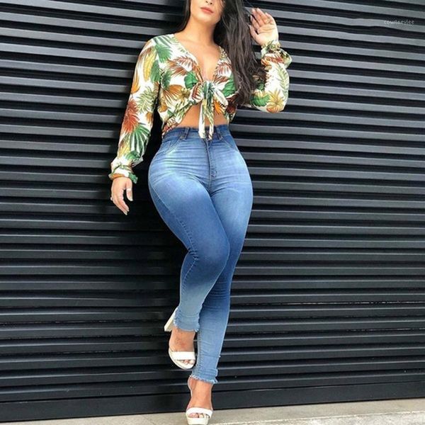 

high waist jeans woman peach push up hip skinny denim pant jean for women elastic leggings grey jeans plus size #31, Blue