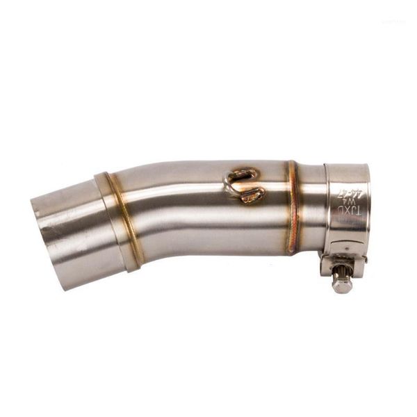 

motorcycle slip on for ninja400 2020 2020 stainless steel middle connecting pipe exhaust system1