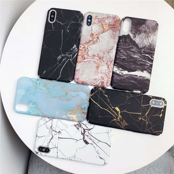 

bgrfrigid matte marble case, ultra-thin plastic back shell, with flowers, suitable for vip 8, 7, 6, 6s plus, x, xr, xs, 11 pro