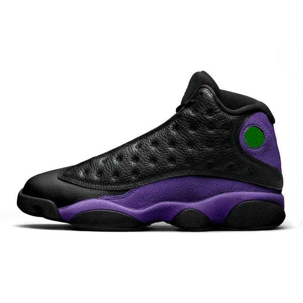 

jumpman 13 basketball shoes mens sneakers 13s reverse bred gold glitter court purple dark powder blue sports shoe siz3060, Black