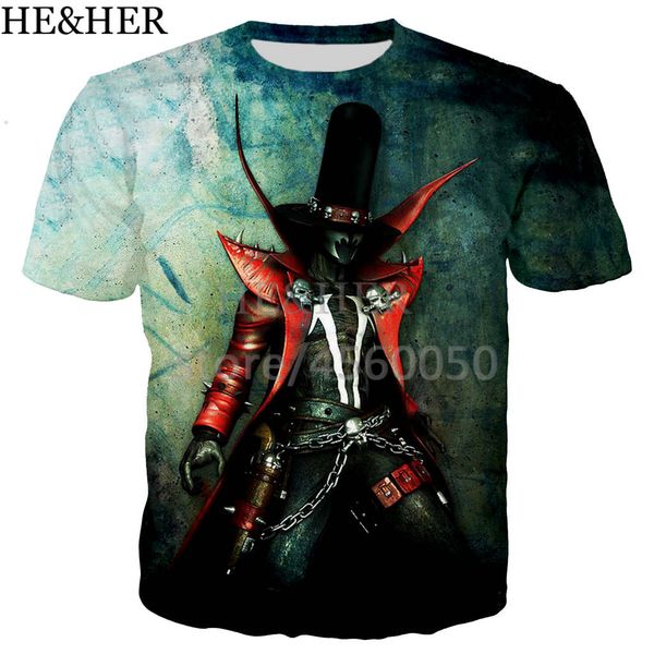 

spawn movie anti-hero hell badass tide novelty 3d print shirts humor harajuku plus size men clothing