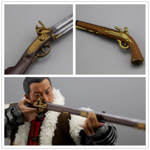 

1/6 scale napoleon flint gun bird gun plastic model medieval weapons toys for 12'' action figure body cannot shooting