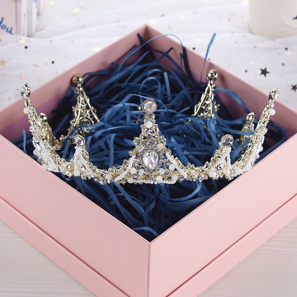 

wanghong the same style forest atmosphere headdress super fairy bride crown dress wedding girl 18 years old, Silver