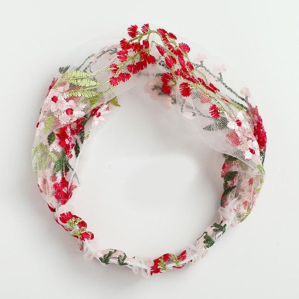 

lady vintage hairband wide hair bands for washing face embroidery lace flower headband women elastic hair ribbon hair accessory q sqcbvj