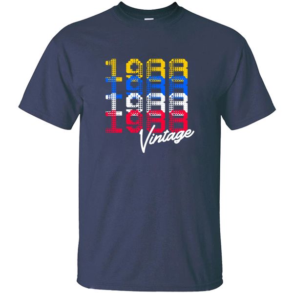 

vintage 1988 retro t shirt for round neck solid color leisure t shirts big size 3xl 4xl 5xl camisas shirt sport hooded sweatshirt hoodie
