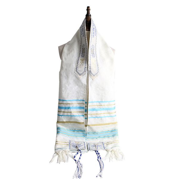 

tallit prayer scarf messianic je talit talis bag prayer shawl 50x180cm y201007, Blue;gray