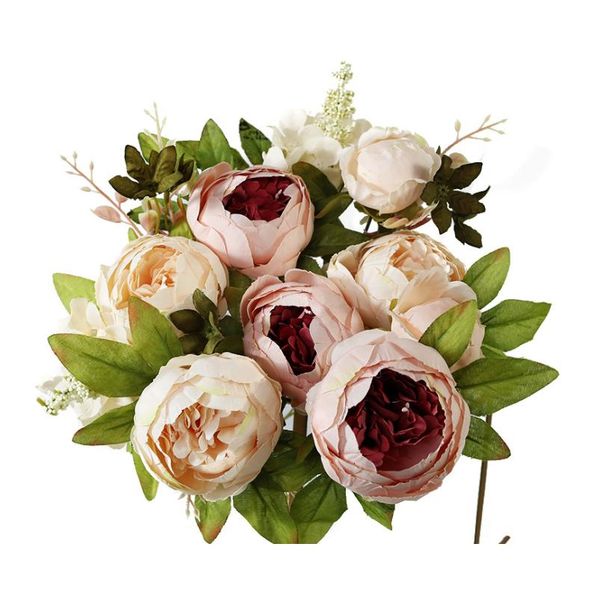 

1bouquet 13 heads artificial peony decorative party silk fake flowers peonies for home l decor diy wedding decoratio jllszf