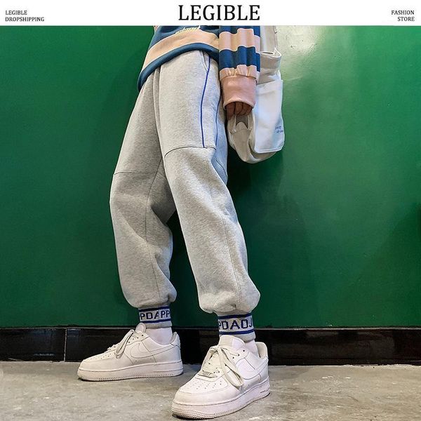 

legible 2020 street-style large size harem pants mens collage summer harajuku black sweatpants man fashion loose toursers1