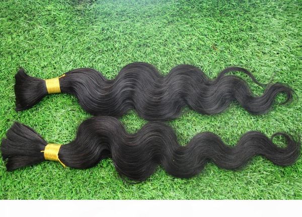 

jet black color mongolian body wave hair bundles 100% human braiding hair bulk no weft extensions 10-30 inchs