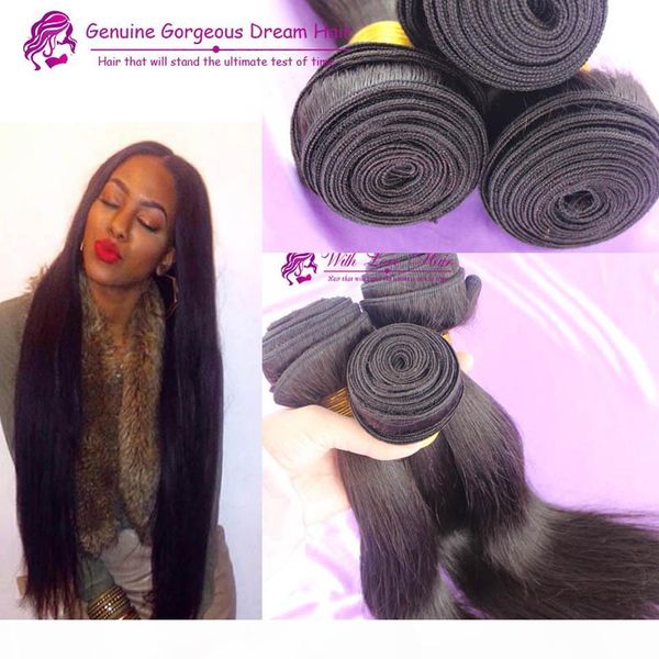 

100% unprocessed brazilian silky straight body wave loose wave human hair extensions 3 bundles human hair bundles hair weft 100g pcs, Black