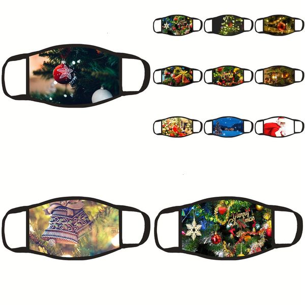 

mouth-muffle washable print fashion pu santa mgbs men claus breathe unsiex leather face masks dustproofoutlethe1d