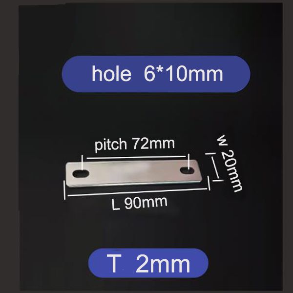 

10pcs 2mm thickness busbars for catl eve 280ah 3.2v battery connection 72mm distance nickel plated connection bar