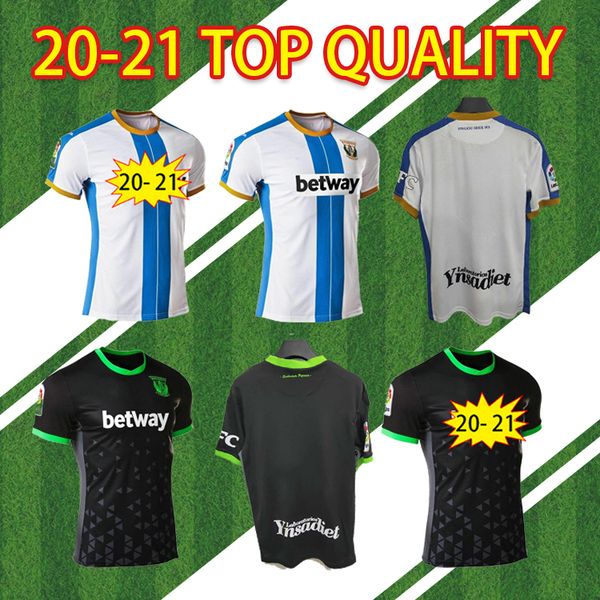 

20 21 leganes soccer jerseys home man kit maillots óscar j. silva r. pérez.j.i. braithwaite en-nesyri leganés fans version football shirt, Black;yellow