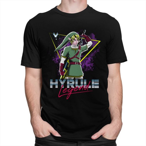 

sport vintage hyrule the legend of zelda t shirt men cotton japanese video game tees short sleeve printed fan t-shirt gift idea merch