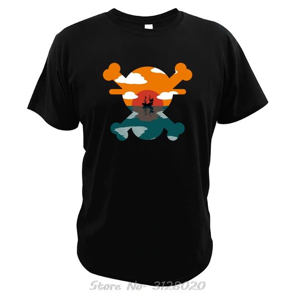 

sport one piece t shirt japanese anime men cotton digital print pirate luffy t-shirt hip hop tshirt tees