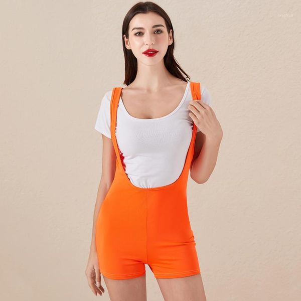 

fashion women shorts stretch overalls sports slim shorts straps leopard print skinny 2020 new1, White;black