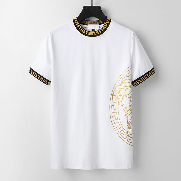 

2021 designers t shirt summer europe paris polos american stars fashion mens tshirts star satin 100% cotton polo casual t-shirt women mans t, White;black