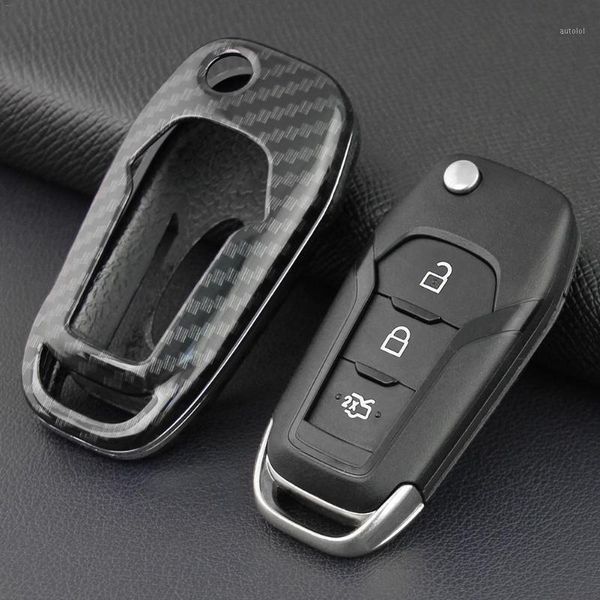 

new key case fob bag holder abs hard key shell cover parts fit for 2020-2020 ford explorer protection chain car styling1, Silver