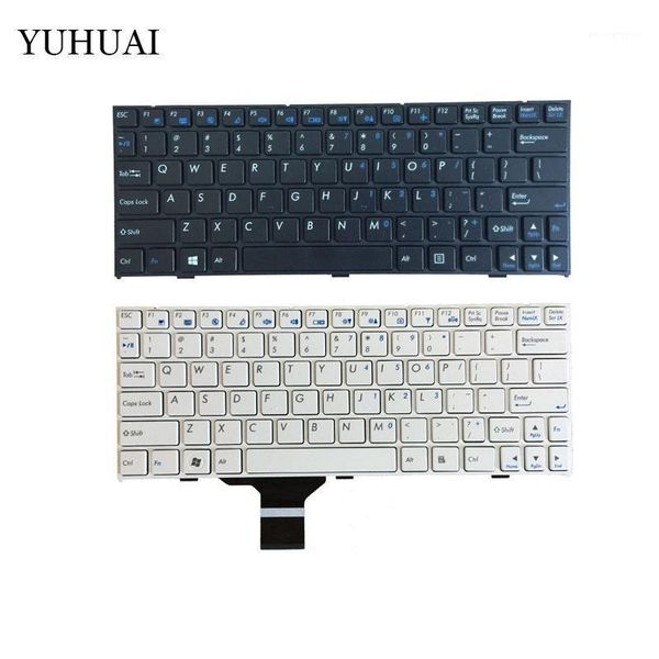 

new us keyboard for clevo pavilion m1110 m11x m1100 m1110q m1111 w110er m1115 english black and white lapkeyboard with frame1