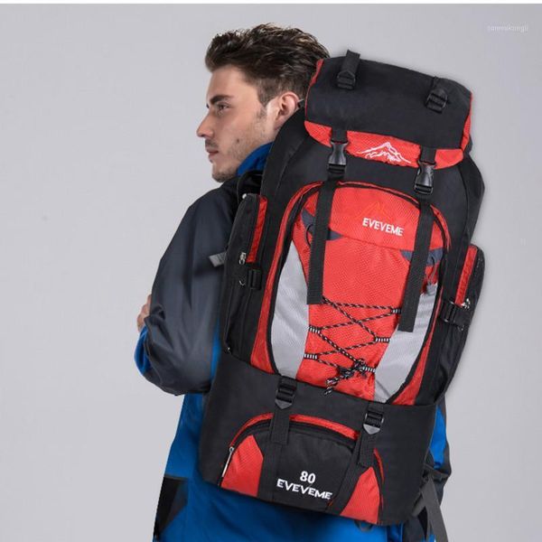 

outdoor bags 2021 backpacks 80l camping hiking backpack bag sports travel waterproof shoulder men climbing fishing rucksack1