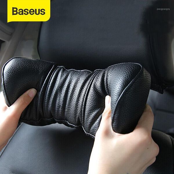 

baseus universal car pillow 3d memory foam warm car neck pillow pu leather seat headrest cushion head rest auto accessories1