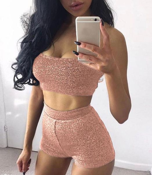

women sportswear yoga set 2020casual tube strapless crop tank & shorts set tracksuit jogger biker fitness workout suit1, White;red