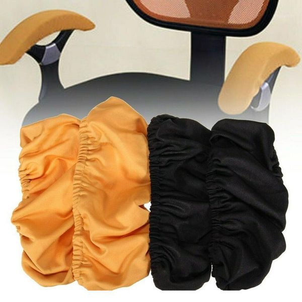 

1pair washable removable elastic solid soft protector modern office chair armrest cover anti dirty computer seat dustproof home1