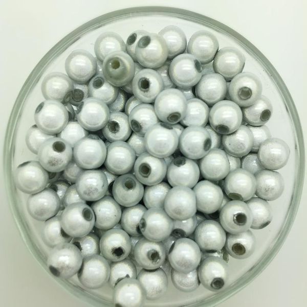 

new 4mm 6mm 8mm 3d acrylic round pearl spacer loose dream beads jewelry making bbybpz, Black