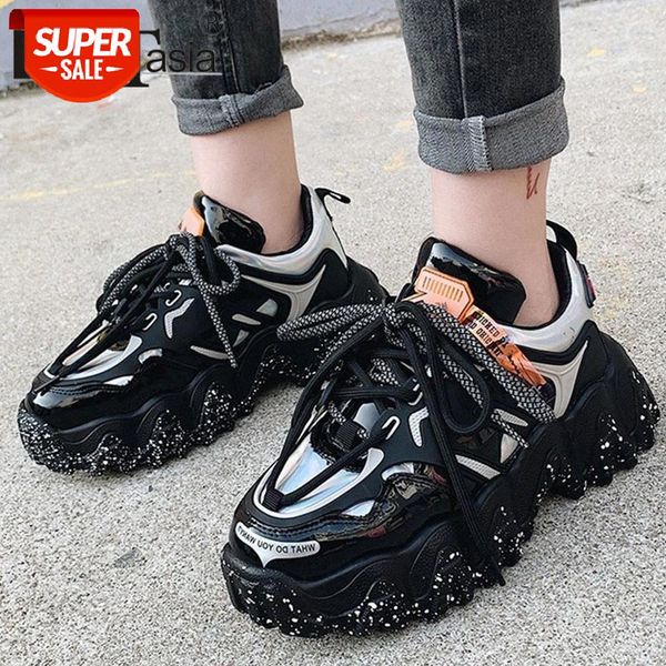

doratasia ins brand mixed-color platform sneakers cool flat sneakers women lace-up decorating shoes woman #cs0g