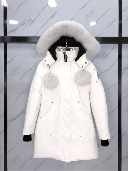 

женщины зимы вниз parka jassen верхняя одежда куртки big fur fourrure манто канада вниз пальто куртки expedition doudoune лосей костяшки, Blue;gray