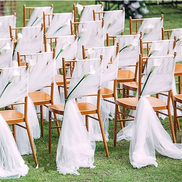 

romantic garden cover back banquet decor christmas birthday formal wedding chair sashes dhb2035