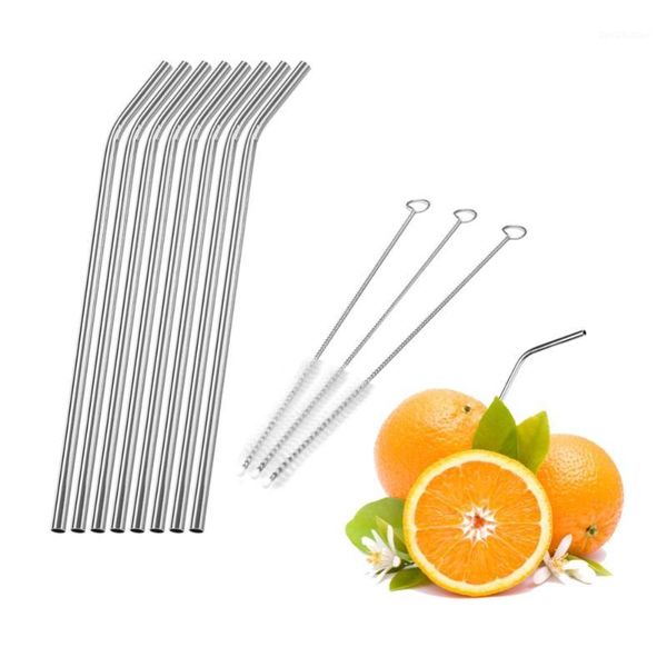 

drinking straws reusable stainless steel cleaner brush tube wedding party decoration accessories1