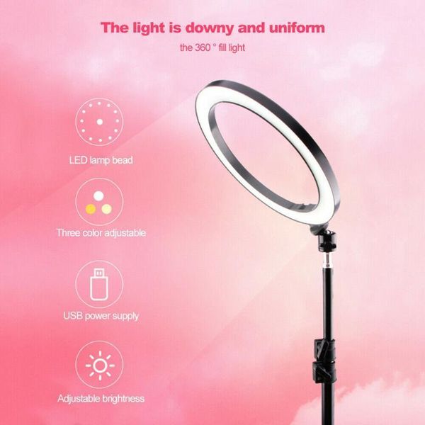 

16cm led ring light lamp selfie camera phone studio stand video dimmable ring light nc991