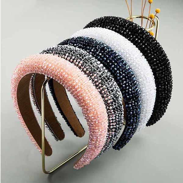 

bling rhinestone hair band crystal diamond headband for women fashion handmade glam studded headbands hair hoop x463fz