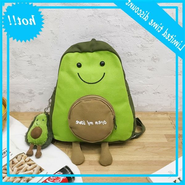 

canvas ugly and cute avocado backpack for women 2020