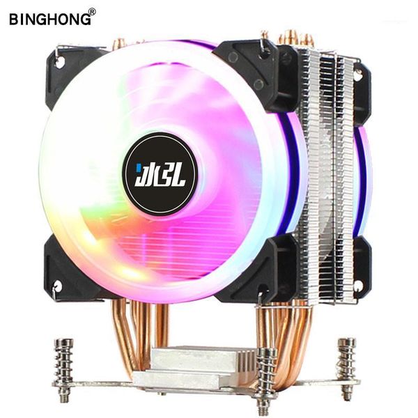 

fans & coolings binghong cpu cooler x79 lga 2011 rgb pwm 90mm fan 4 heat pipe computer for x99 x299 2021 low price1