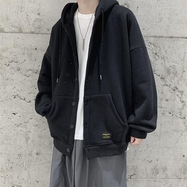 

solid jacket men style hooded casual coat youthful vitality jackets for men style varsity jacket clothing jackets bg50js, Black;brown